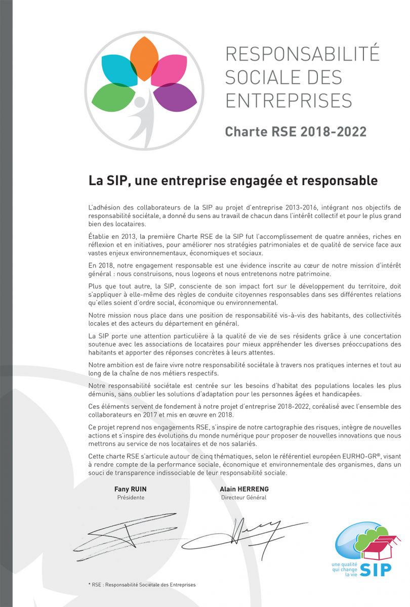 Charte RSE de la SIP